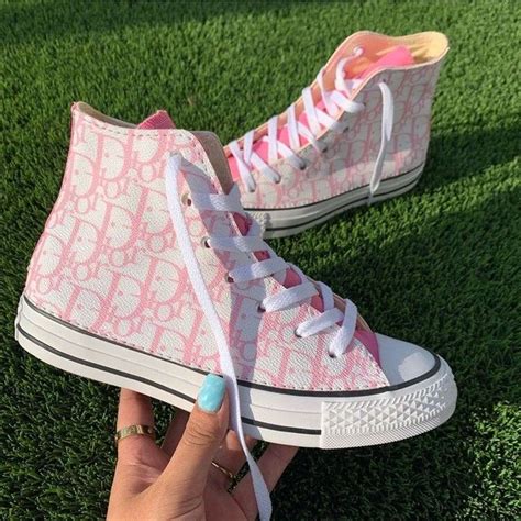 women's pink dior shoes|pink Dior sneakers converse.